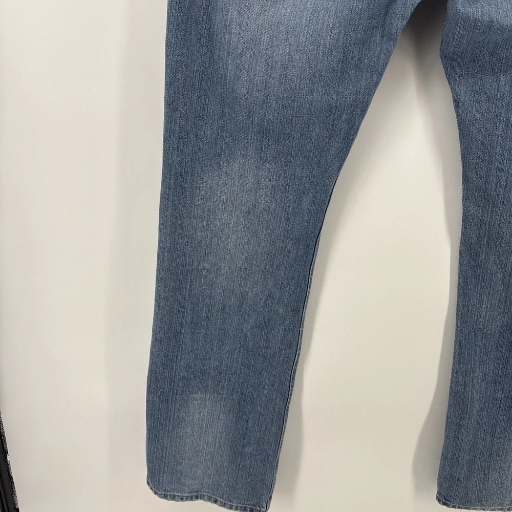 JNCO Jeans Mens 38x33 Denim Jeans Blue Slim Straight 101 Light‎ Wash 100% Cotton